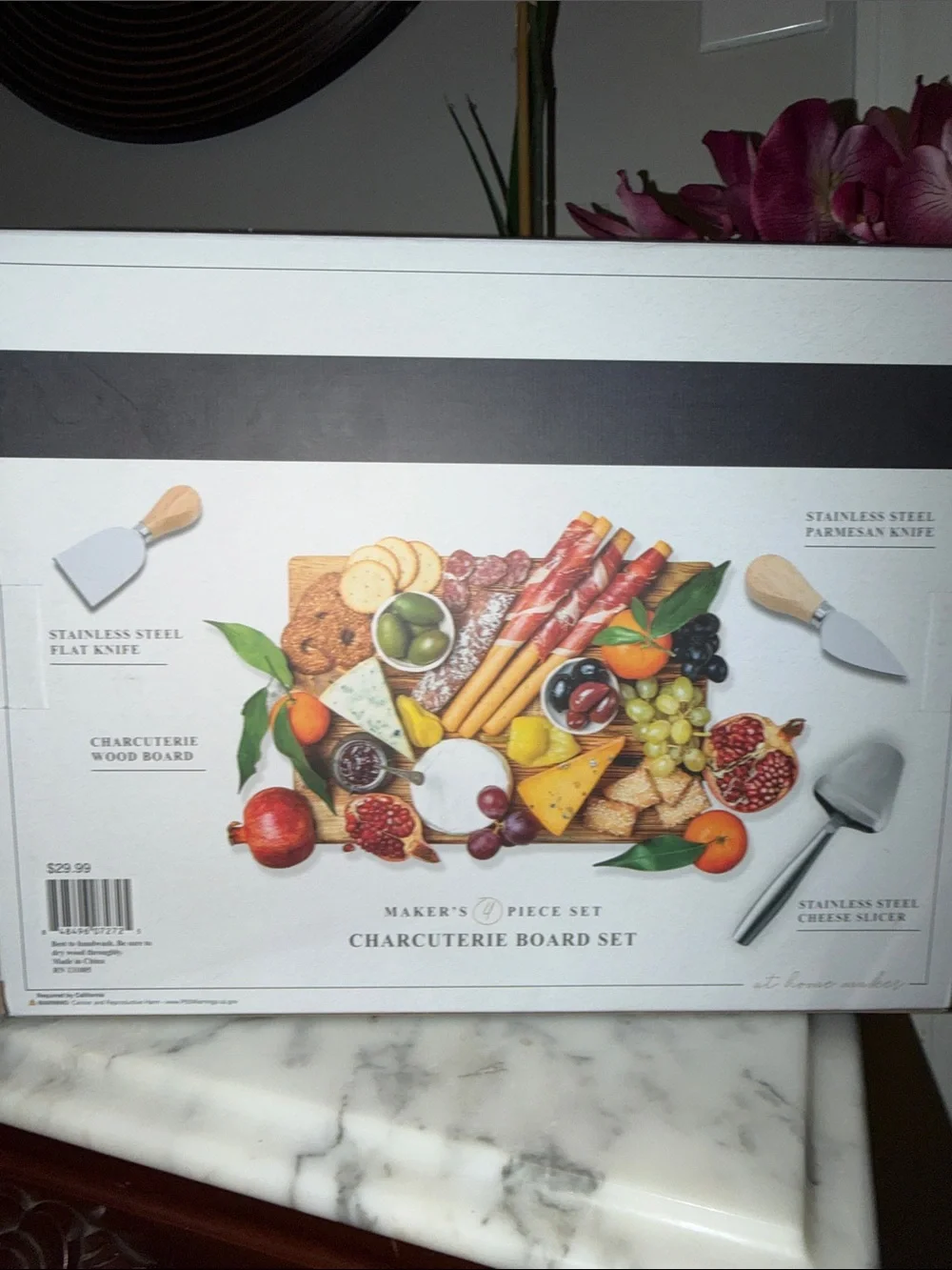 Bon Appétit Charcuterie Serving Board Set - NWT